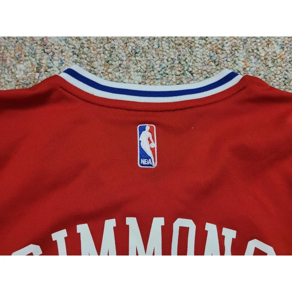 Adidas Philadelphia 76ers Jersey Mens Small Ben Simmons #25 Red NBA Basketball